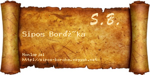 Sipos Boróka névjegykártya