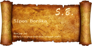 Sipos Boróka névjegykártya